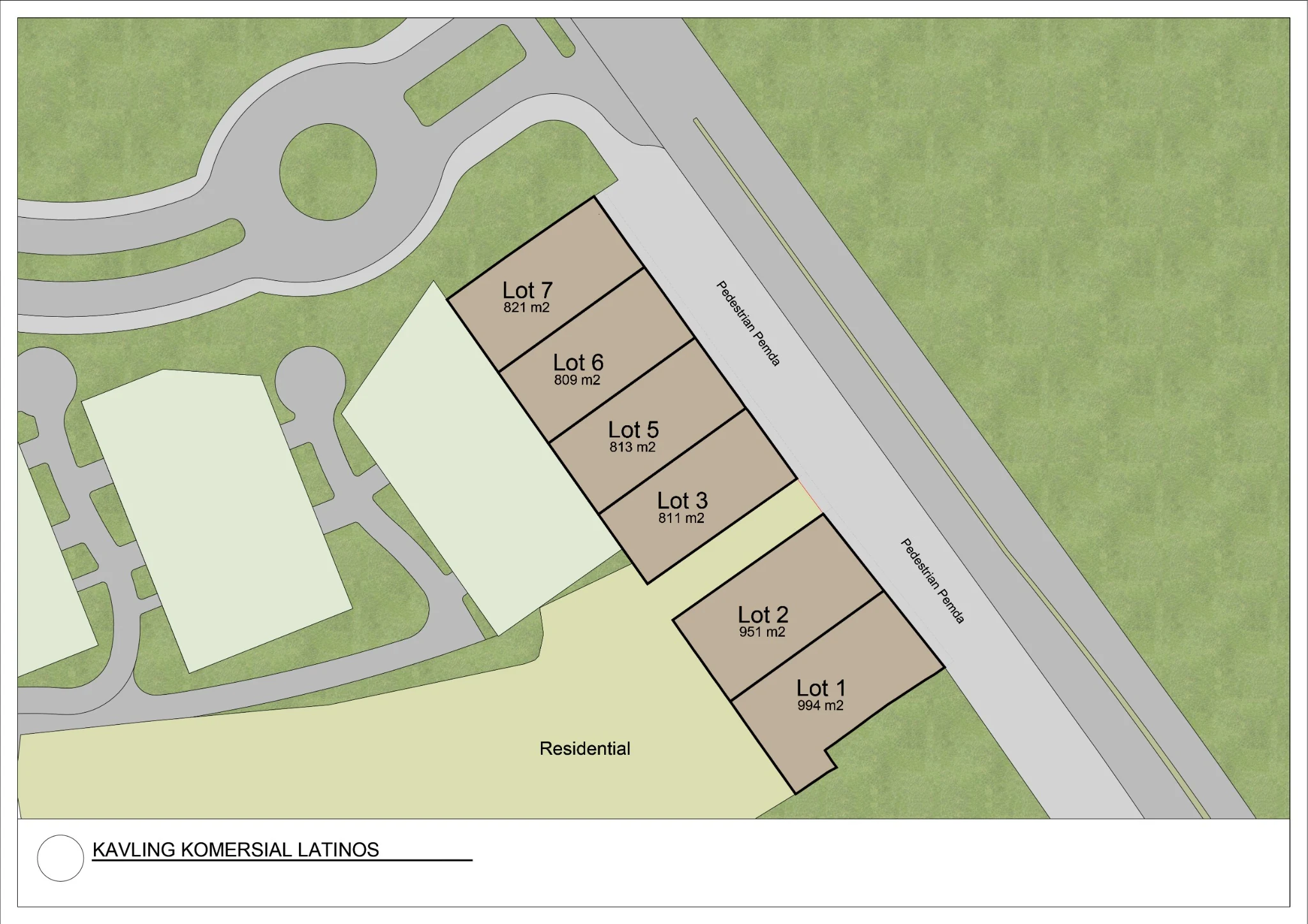 Latinos Commercial Lot lot plan