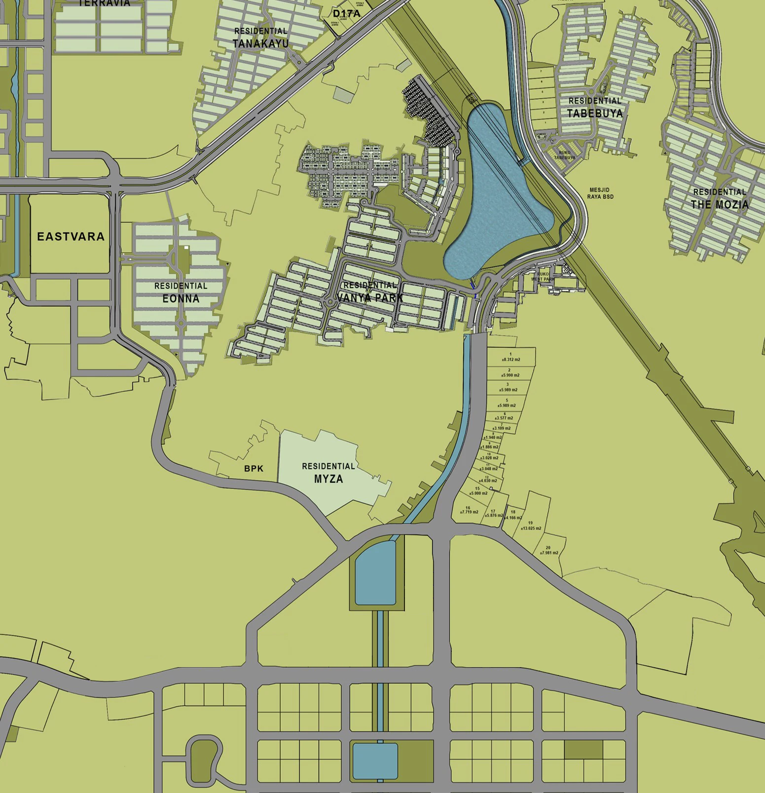West Park Commercial Lot location map