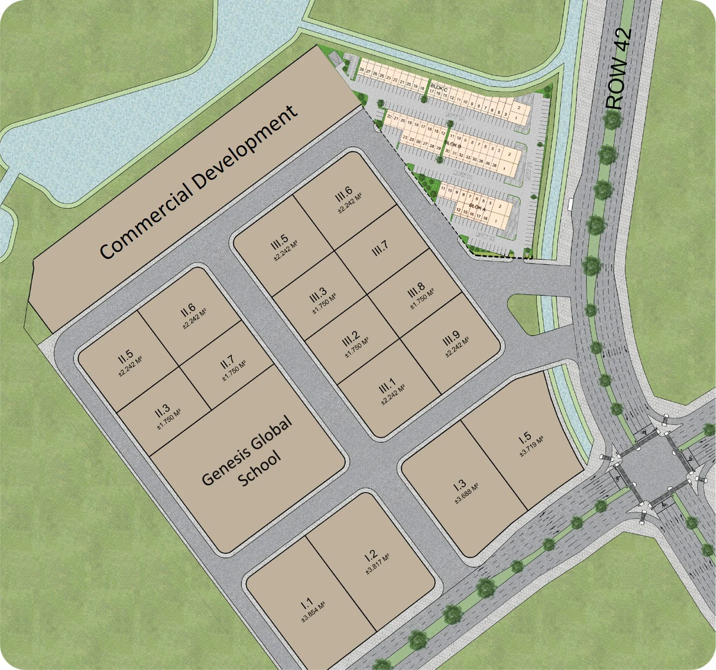 West Village Commercial Lot lot plan